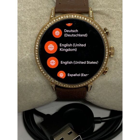 Fossil Gen 4 Authentic Digital Dial Smart Watch Custom Band FTW6015 ZA292 - Picture 2 of 12